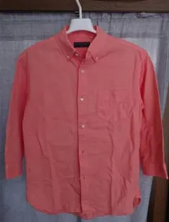 FREAK'S STORE コーラルピンク長袖シャツ