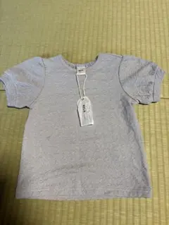 RELA. パフスリーブ カットソー ブルー