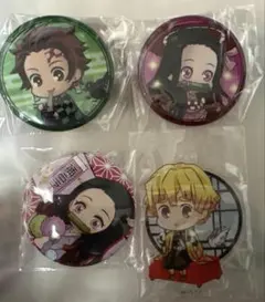 鬼滅の刃 ねずこ　炭治郎　善逸 缶バッチ・アクスタ