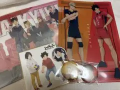 ハイキュー!! ゴミ捨て場の決戦 特典 クリアファイル 色紙 缶バッジ