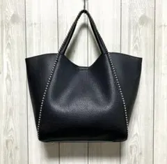 美品　BEAUTY&YOUTH ボールチェーン トートバッグ 2WAY ブラック