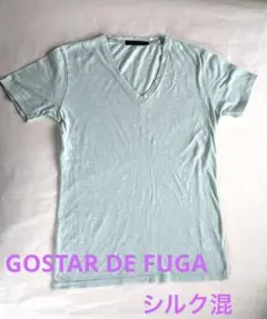 GOSTAR DE FUGA シルク混グリーン系Tシャツ 46のサムネイル