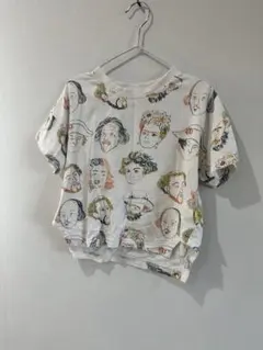 キッズ 総柄プリント Tシャツ 110cm