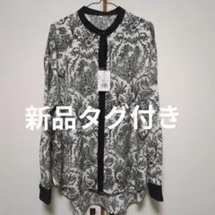 antiqua（アンティカ）タグ付きトワルドジュイ柄長袖ブラウスのサムネイル