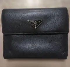 最終値下げPRADA 二つ折り財布 ブラック
