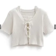 GRL レースアップカーディガン×キャミソールニットアンサンブル[k9360e]