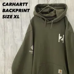 CARHARTT カーハート　バックプリントスエットパーカー　XL アメリカ古着