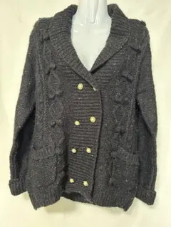 axes femmeダブルニットカーディガン