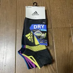 adidas ソックス 3足組 24-26cm 吸水速乾のサムネイル