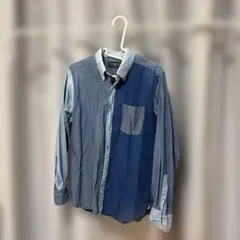AUTHENTIC WEAR デニムブルー長袖シャツ Mサイズ
