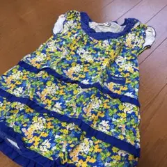 RAG MART 花柄ブルーワンピース