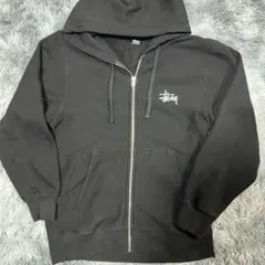 STUSSY ステューシー ジップアップパーカー ブラック L