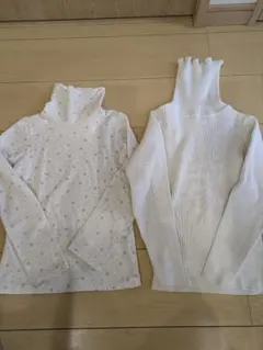 BeBe べべ タートルネック　 ブランシェスタートルネック長袖カットソー130