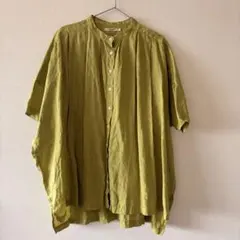 23年製✨リネン100 ローレンラルフローレン フレンチスリーブ シャツ 