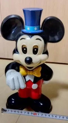 ミッキー　貯金箱　パレード　昭和レトロ　ビンテージ　ギミック　動作確認済 ミッキー 貯金箱 パレード 昭和レトロ ビンテージ ギミック 動作確認済
