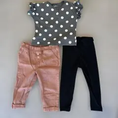 トップス　ボトムス　レギンス　3点セット 90cm
