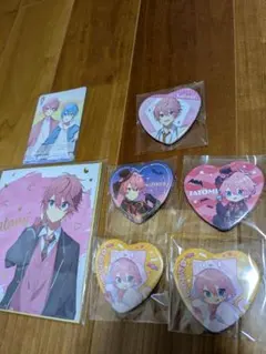 Satomi ハート型ピンバッジ 7個セット