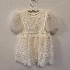 baby nest キッズドレス アイボリー 110cmのサムネイル