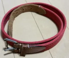 ポロラルフローレン　レザー　キャンバス　コンビネーションベルト　プレッピー