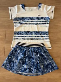 Prince テニスウェア S ホワイト/ブルー