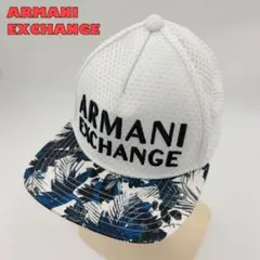 専用【アルマーニエクスチェンジ】キャップ　ロゴ刺繍　ボタニカル　メッシュのサムネイル