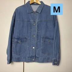 【匿名配送】 レディース デニムジャケット ブルー M