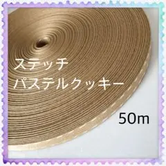 【H260】⭐️ステッチパステルクッキー⭐️訳ありクラフトバンド 50m