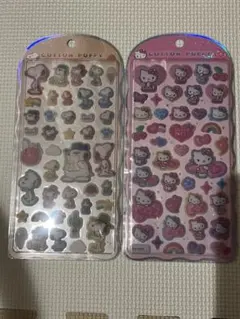 コットンパフィ　ハローキティ スヌーピー