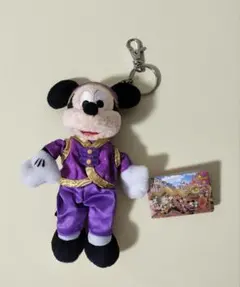 香港ディズニーランド　春節ミッキーマウス ぬいぐるみキーホルダー