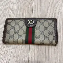 【ヴィンテージ】GUCCI オールドグッチ 長財布 シェリーライン GG柄のサムネイル