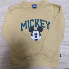 Disney ミッキー トレーナー イエロー
