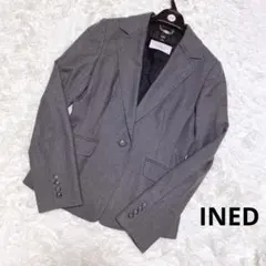 【INED】 テーラードジャケット レディーススーツ９号サイズ　シングルボタン