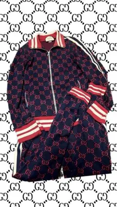 最安値 GUCCI GGロゴジャージ ネイビー/レッド XL/L 平野紫耀着用 2026年最新】gucci平野紫耀の人気アイテム - メルカリ
