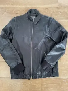 ナノユニバース　ブラックレザージャケット