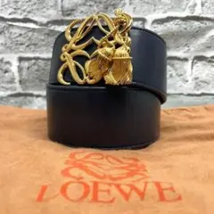 LOEWE ベルト ヴィンテージ 90s 激レア 中古・古着通販】LOEWE (ロエベ) アナグラムバックルベルト