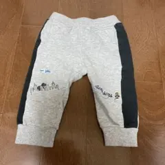 グレー スウェットパンツ 都市と乗り物刺繍