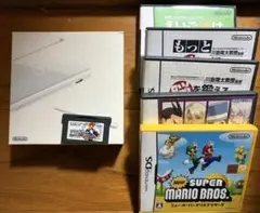 ニンテンドーDS Lite ホワイト 本体 DSソフト5本 GBAソフト1本