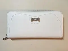 Samantha Vega ビジュー リボン 長財布 ホワイト 白のサムネイル