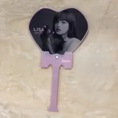 LISA ハート型うちわ BLACKPINK