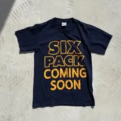 Tシャツ ネイビー 文字　メッセージ　古着　M