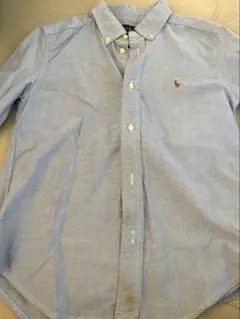美品　ラルフローレン　オックスフォードシャツ　水色　130