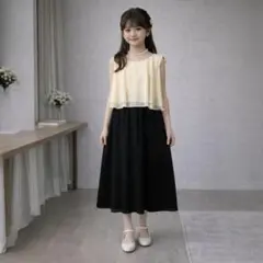 【フォーマル】arisana ドレス 165cm 切替 ワンピース ピアノ発表会