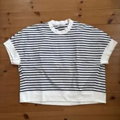 ボーダー 半袖Tシャツ クルーネックのサムネイル
