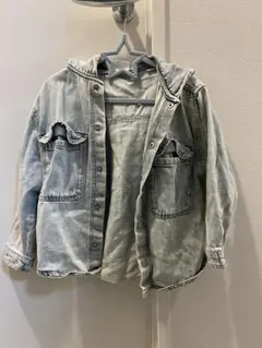 ZARA フード付きデニムジャケット 2-3歳　98センチ