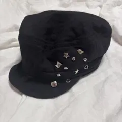 y2k opium グランジ キャスケット キャップ 黒色 - メルカリ