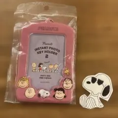 【値下げ】スヌーピーPEANUTS インスタントフォトキーホルダー