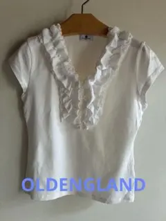 OLD ENGLAND フリル 半袖 カットソー ホワイトのサムネイル