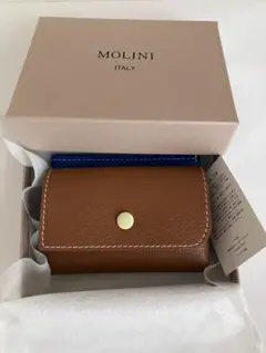 MOLINI コンパクトウォレット プラム×マルチカラー 1回短時間使用