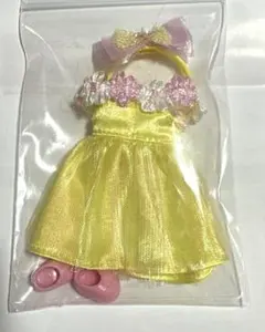 ミキちゃんマキちゃん 着せ替え服 黄色ドレスセット