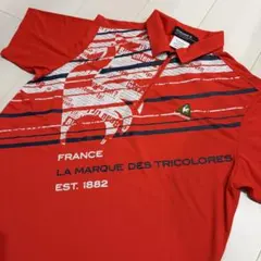 le coq sportif ゴルフシャツ M 赤